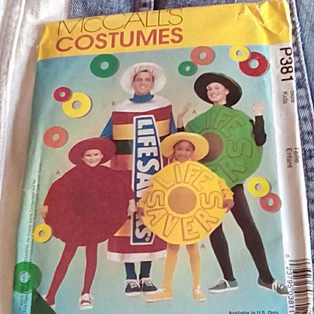 Vintage McCall's Lifesavers Costumes kids size 2-8